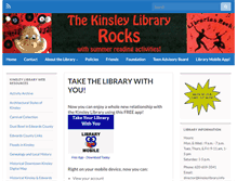 Tablet Screenshot of kinsleylibrary.info